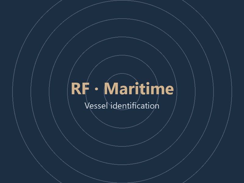 RF-signal-based vessel identification system